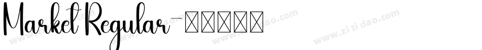 Market Regular字体转换